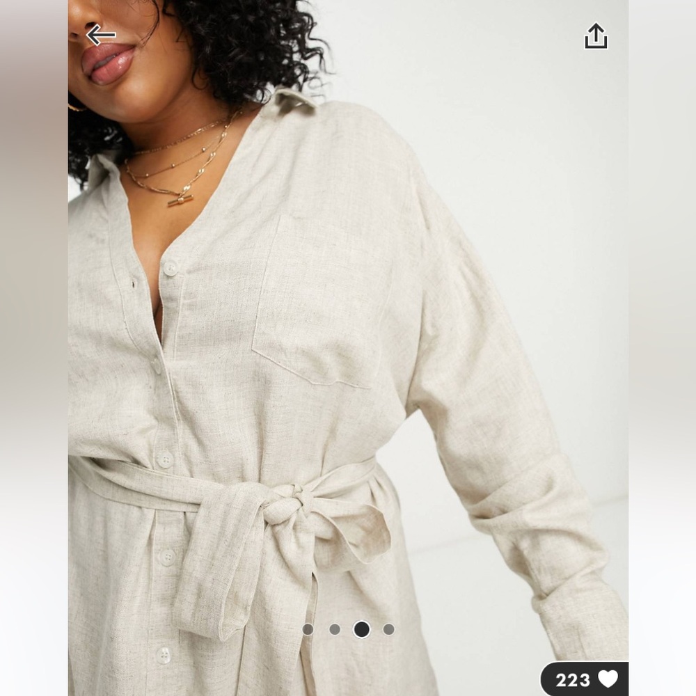 ASOS Linen Dress - Picture 2 of 5
